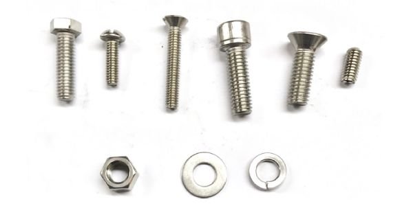 Tornillos hexagonales, Allen, opresores, tuerca y rondanas de acero inoxidable